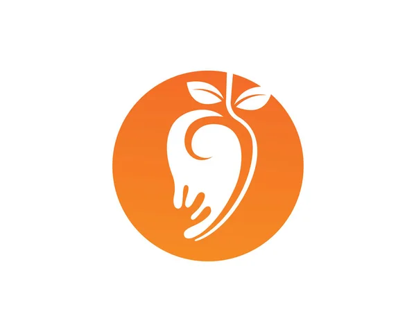 Mango Estilo Plano Mango Logo Mango Icono Vector — Vector de stock