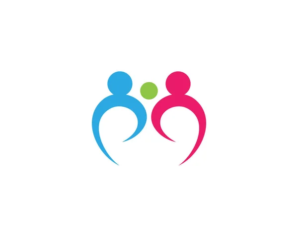 Travail Équipe Adoption Logo Des Symboles Groupe Communautaire Étoile — Image vectorielle