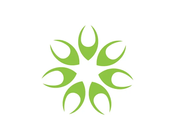 Логотип Символы Цветов Белой Спине — стоковый вектор