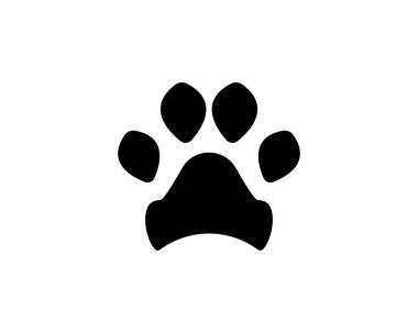 Ayak baskı köpek hayvan logo ve sembolleri