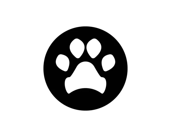 Ποδιών Των Ζώων Λογότυπο Εκτύπωσης Σκυλί Και Σύμβολα — Διανυσματικό Αρχείο