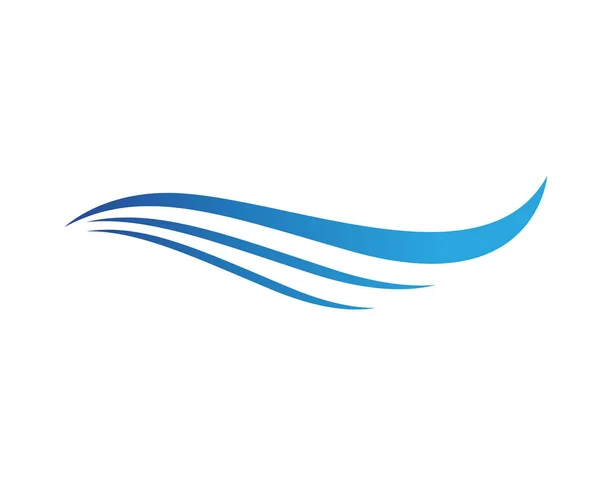 Ola Playa Sol Logotipo Símbolos — Vector de stock