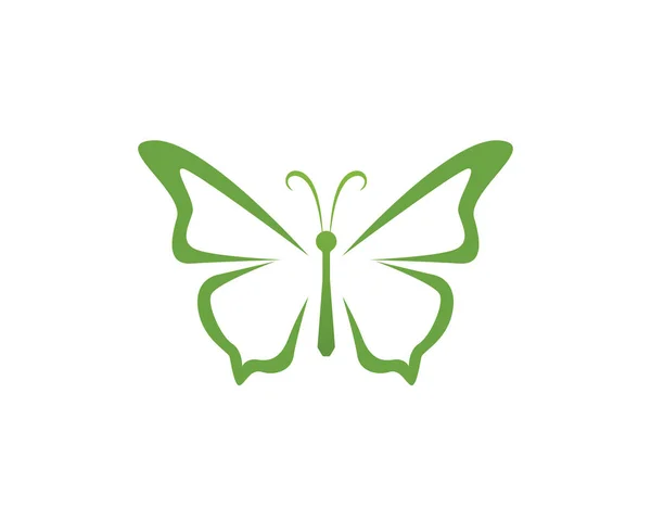 Vlinder Conceptuele Eenvoudige Kleurrijke Pictogram Logo Vector Illustratio — Stockvector