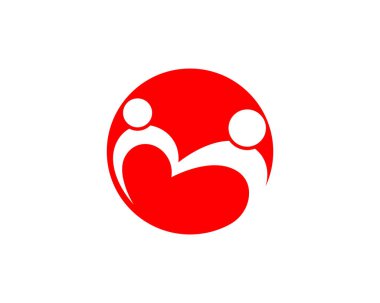 Evlat Edinme ve Toplum Bakımı Logo şablonu vektör simgesi