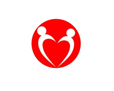 Evlat Edinme ve Toplum Bakımı Logo şablonu vektör simgesi