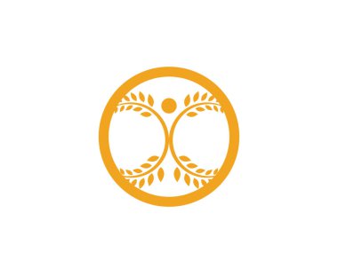 Tarım buğday şablon, sağlıklı yaşam logo vektör simgesi tasarım