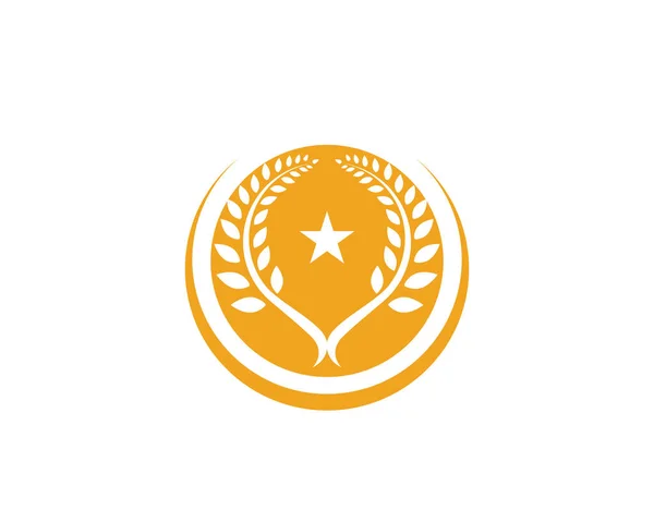 Шаблон Сельскохозяйственной Пшеницы Векторный Дизайн Логотипа Здорового Образа Жизни — стоковый вектор