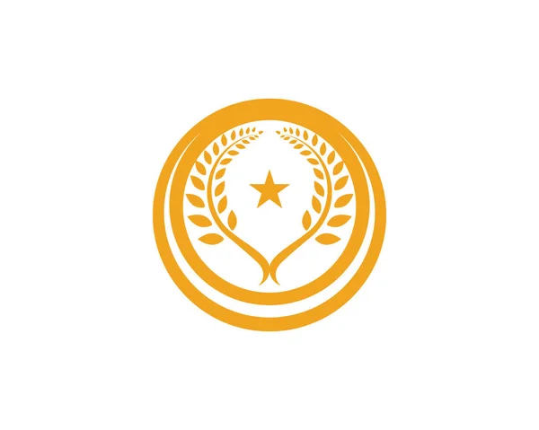 Шаблон Сельскохозяйственной Пшеницы Векторный Дизайн Логотипа Здорового Образа Жизни — стоковый вектор