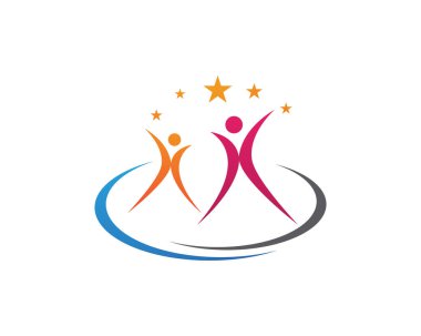 Evlat edinme toplum bakım Logo şablonu vektör simge