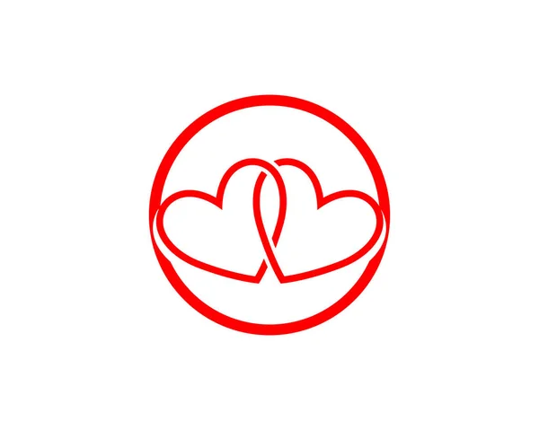 Logotipo Símbolos Amor Ícone Modelo Vetorial —  Vetores de Stock