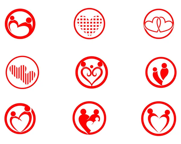 Evlat Edinme ve Toplum Bakımı Logo şablonu vektör simgesi