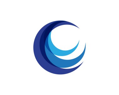 C harfi Logo şablonu tasarım Vecto