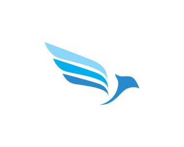 Uçak sinek logo ve sembolleri vektör şablonu uygulama