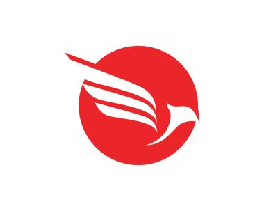 Uçak sinek logo ve sembolleri vektör şablonu uygulama