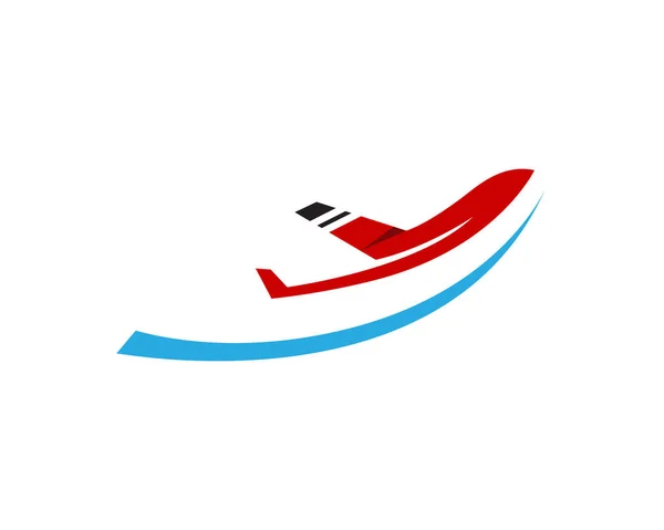 飛行機飛ぶのロゴとシンボル ベクトル テンプレート アプリ — ストックベクタ