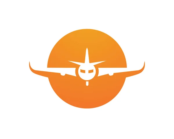 Αεροπλάνο Μύγα Λογότυπο Και Σύμβολα Διάνυσμα Πρότυπο App — Διανυσματικό Αρχείο