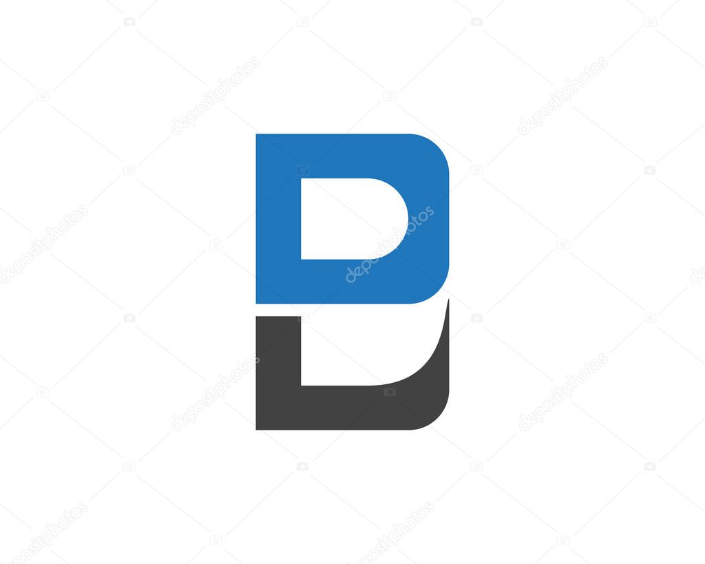 B Letter with shield logo templat