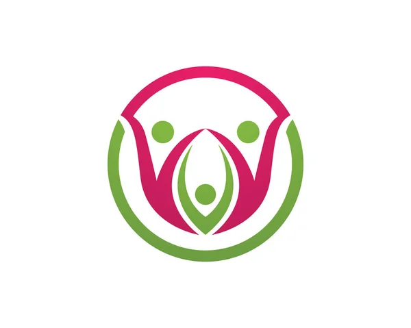 Health family care therapy logo symbols nature
