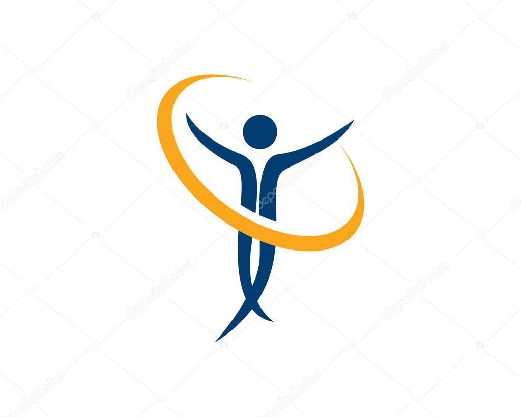 Health people logo symbols success health