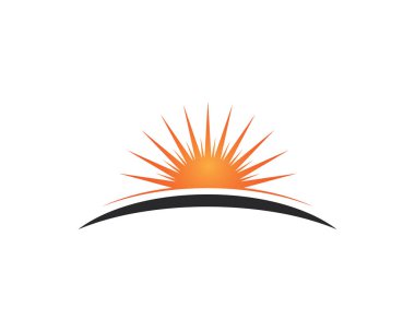 Güneş genel logo ve sembolleri şablonu