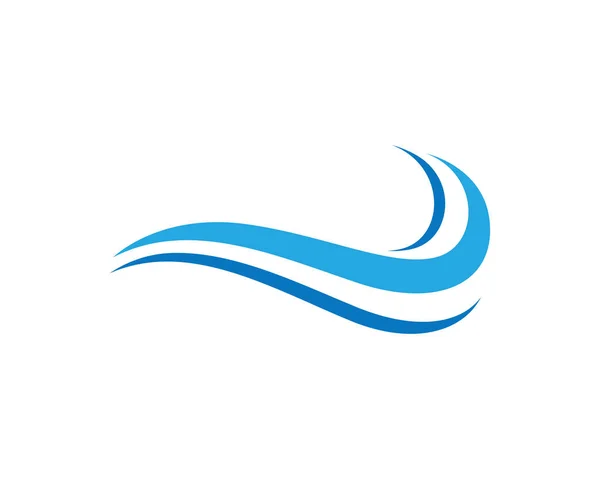 Olas Agua Playa Logotipo Símbolos — Vector de stock