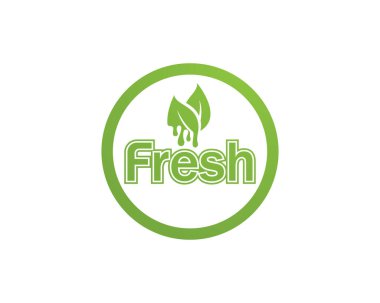 Taze logo vektör simge şablonu