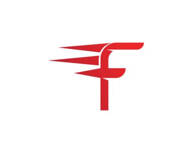 F logosu ve sembolleri vektör simge illüstrasyon tasarım şablonu