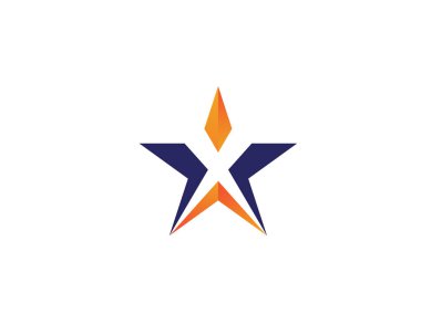 Yıldız Logo Şablonu vektör çizim deseni
