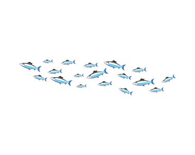 Balık logo şablonu. Yaratıcı sembolü Balıkçılık Kulübü veya çevrimiçi