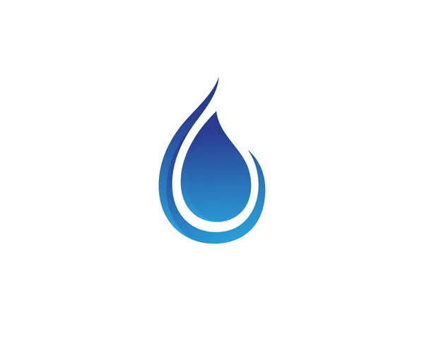 Gota Água Logotipo Modelo Vetor Ilustração —  Vetores de Stock