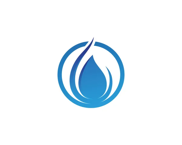 Water Drop Logo Template Vector Illustration — Stock Vector