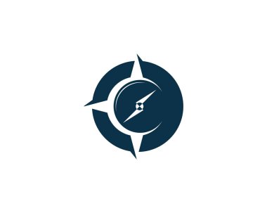 Pusula logo şablonu simge vektör görüntü