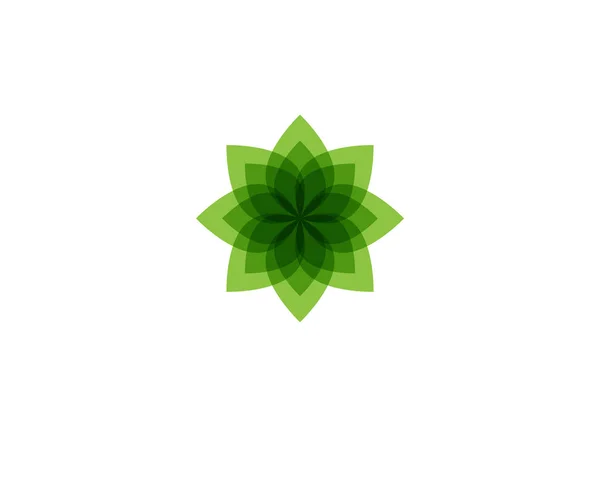 Tree Leaf Icona Vettoriale Illustrazione Modello Design — Vettoriale Stock