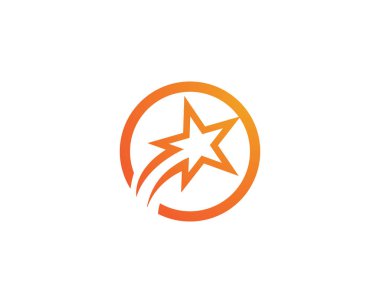 Yıldız logo ve sembolleri vektör simge illüstrasyon tasarım şablonu
