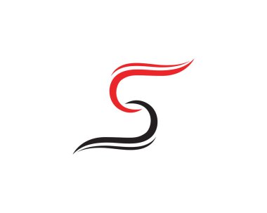 S logosu sembolleri şablon vektör simgesi