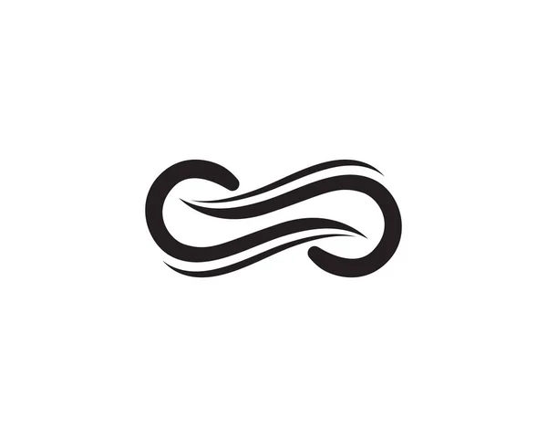 Unendlichkeit Logo Symbol Vorlage Symbole Vektor — Stockvektor