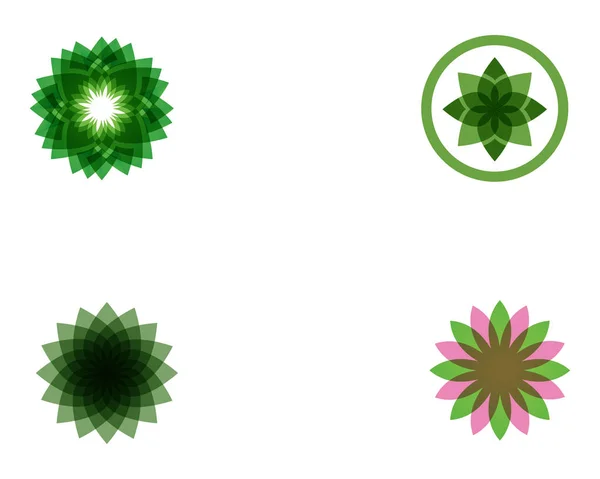 Blad Grön Natur Logotyp Symbol Mall Vektor — Stock vektor