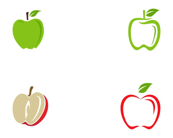 Apfel Symbole Vektor Illustratio — Stockvektor