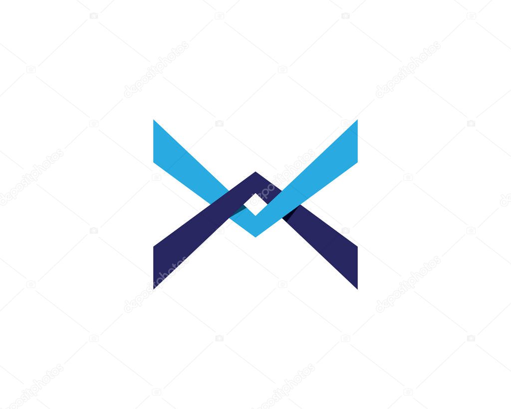 X Letter Logo Template vector icon desig