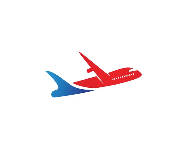 Flugzeug Airline Logo Oder Etikett Reise Flugreisen Linienflugzeug Vektorillustration — Stockvektor