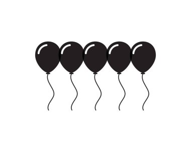 Uçan vektör Festival holida için parlak parlak balonlar balonlar