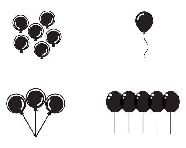 Flying vector festive balloons shiny glossy balloons for holida