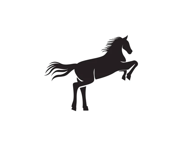 Modelo Logotipo Cavalo Vecto — Vetor de Stock