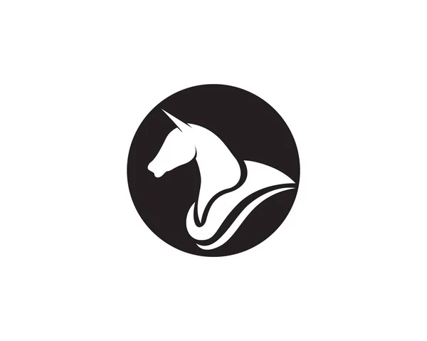 Modèle Logo Cheval Vecto — Image vectorielle