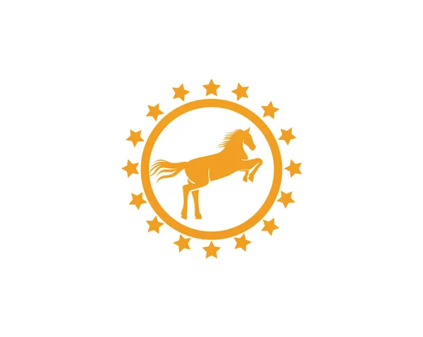Pferd Logo Vorlage Vecto — Stockvektor