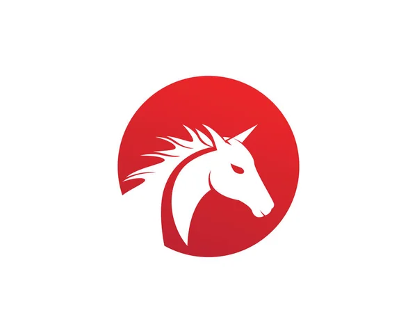 Modèle Logo Cheval Vecto — Image vectorielle