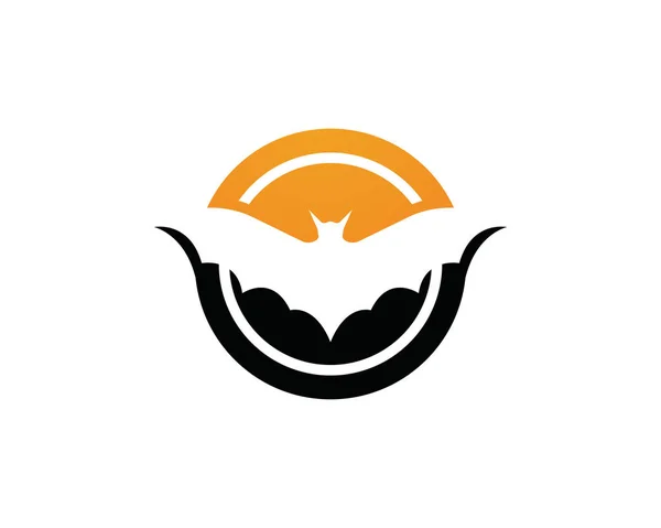 Modèle Logo Chauve Souris Icônes — Image vectorielle