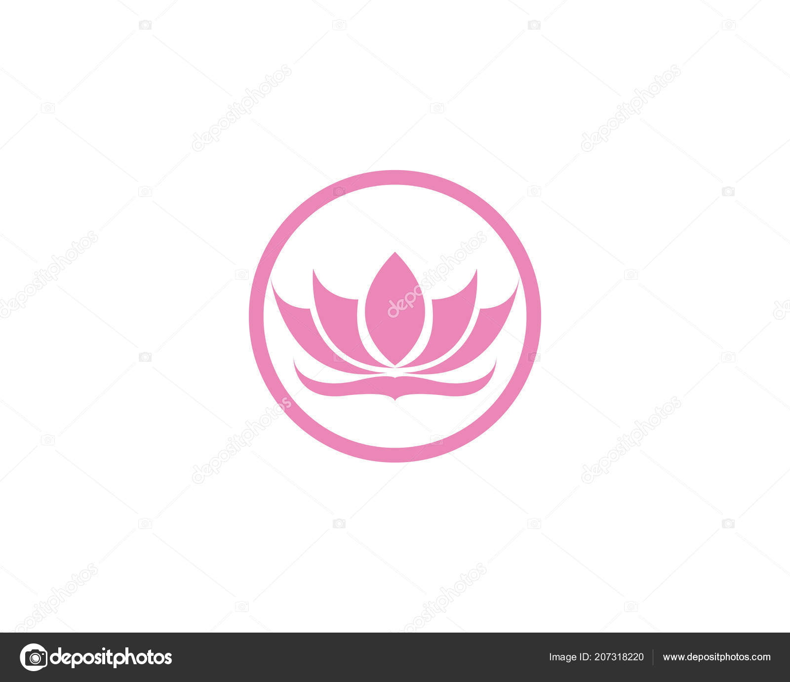 lotus flower logo symbols vector template icons stock vector