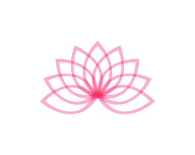 Şablon simgeler vektör Lotus çiçek logosu ve sembolleri