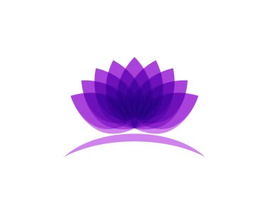 Şablon simgeler vektör Lotus çiçek logosu ve sembolleri